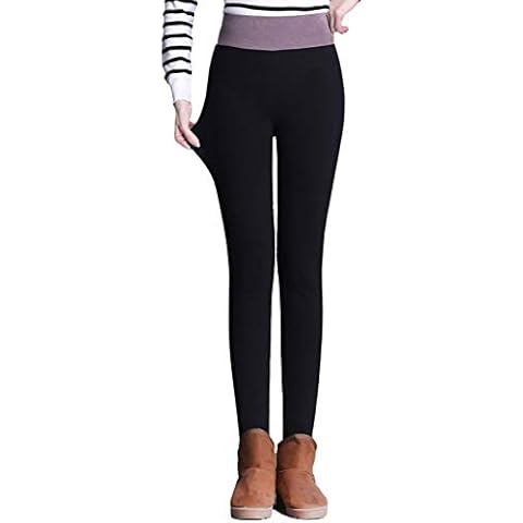 Cotton Thermal Underwear for Women Fashion Casual Women Printed Ladies High Waist Keep Warm Long Pants Black S Cover