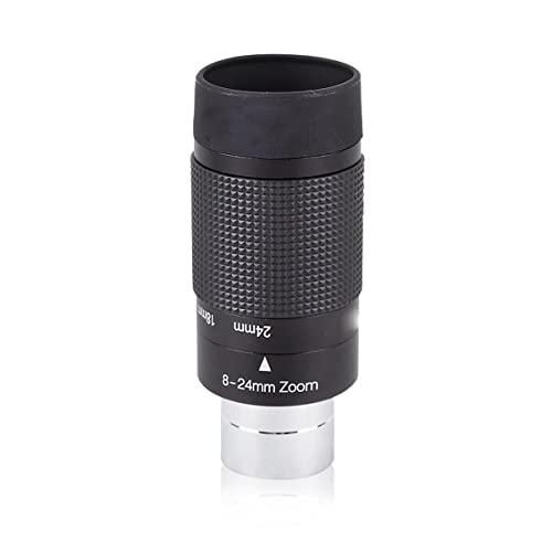 Ocular para telescopio versátil 8 mm-24 mm que evita cambiar de lente en observaciones nocturnas