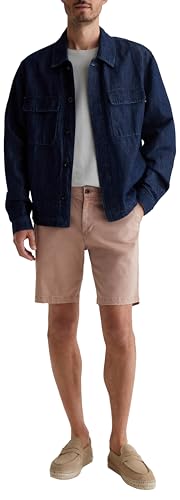 AG Adriano Goldschmied, Men's, Wanderer Slim Trouser Short, Sulfur Dune Rose, Size: 35, Inseam: 8.5