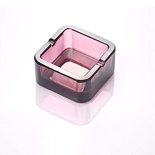 CAIMEI Magnifique Porte-Cendres Cigarettes Titres Cendrier Avec Couvercle Cristal Verre Cendrier Exquis Carré Cadeau Carré Mode Basse Table Chambre Salle de Séjour Salon