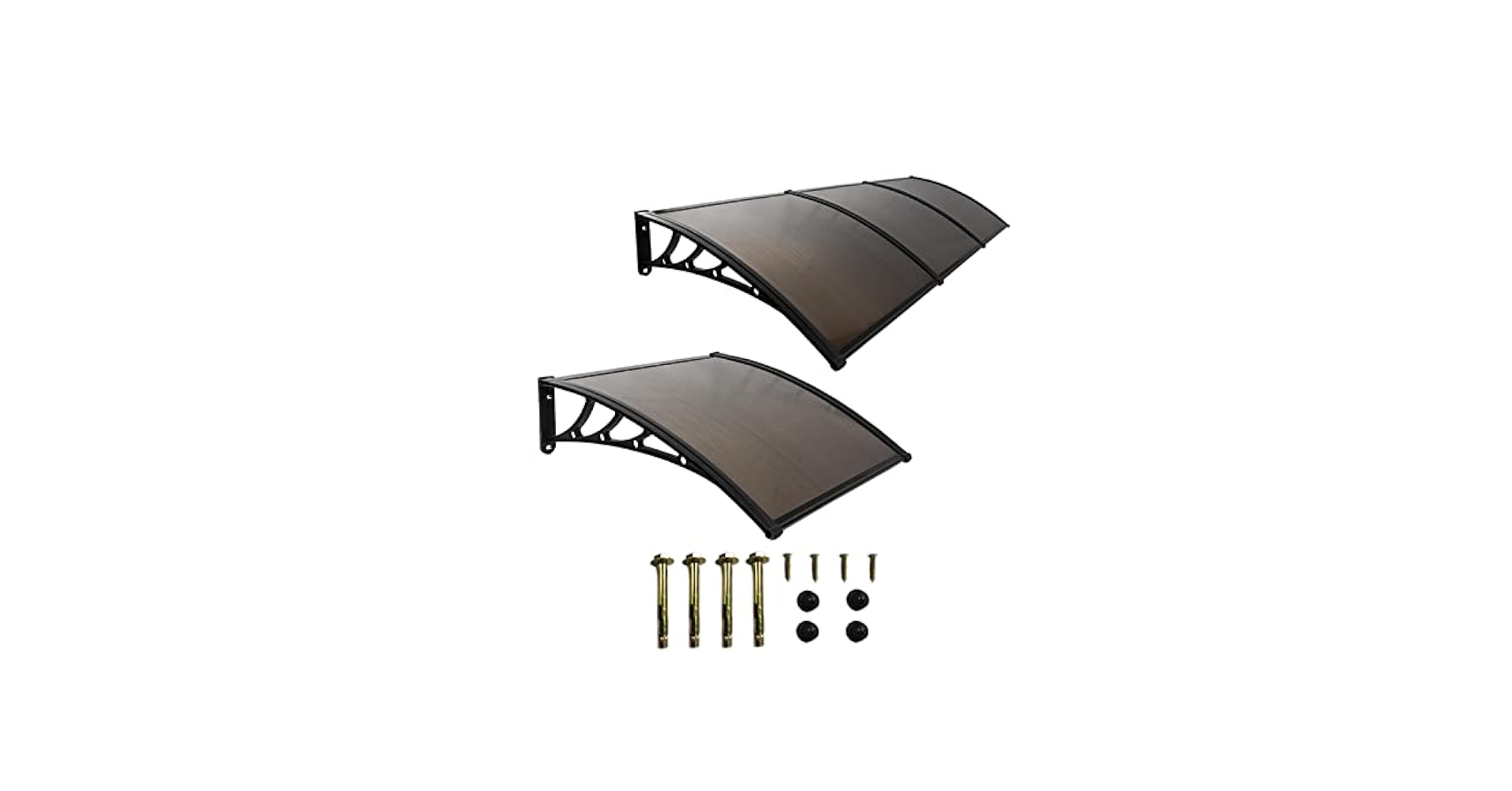 Amazon.co.jp: Ywanwj 雨よけ 屋根伸ばす60cm後付け庇 庇 後付け