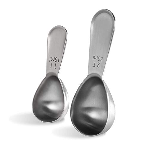 Coffee Scoop U-Taste Durable 188 Stainless Steel Measuring Coffee Scoop 1 tablespoon 2 tablespoon