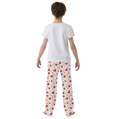 Pajama Bottoms, Pajamas Pant Valentine's Day Sleeping Long Pants Lounge Wear Elastic Waist Sleepwear Pjs3