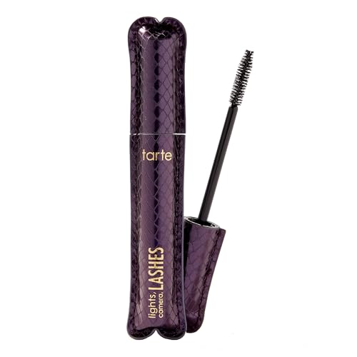 tarte lights, camera, lashes 4-in-1 mascara – Volume, Length, Curl & Conditioning for Fuller Looking Lashes, Smudge-Proof, Flake-Free, Longwear, Vegan & Cruelty Free