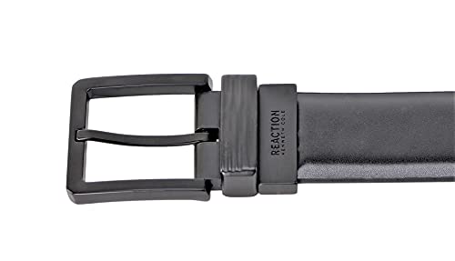 Kenneth Cole REACTION Men's 35MM Wide Reversible Stretch Belt Black Brown X-Large3