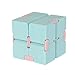 Infinity Cube Toy, Magic Flip Spielzeug 3D Puzzle Cube Unendlichkeit Würfel Cube Dekompression Spielzeug für Erwachsene und Kinder (blau)