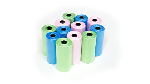 BIANCHERIAWEB Lot de 4 rouleaux de 20 sachets hygiéniques pour biscuits chiens et sachets Couleurs assorties Cover