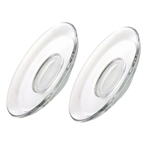 NIYANGLE Set 2 Piattini in Vetro Trasparente 85X85 CM per Tazze da tè Sottobicchieri Decorativi Leggeri per Casa Bar e Ristoranti Protezione Mobili da Calore e Graffi Riutilizzabile