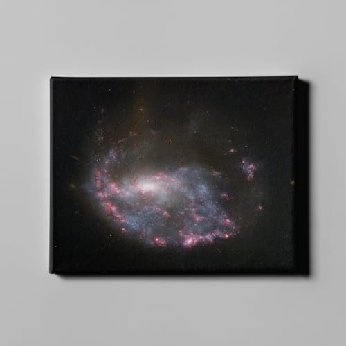 Toile NGC 922 Hubble grand format - Tableau décoration murale salon espace astronomie