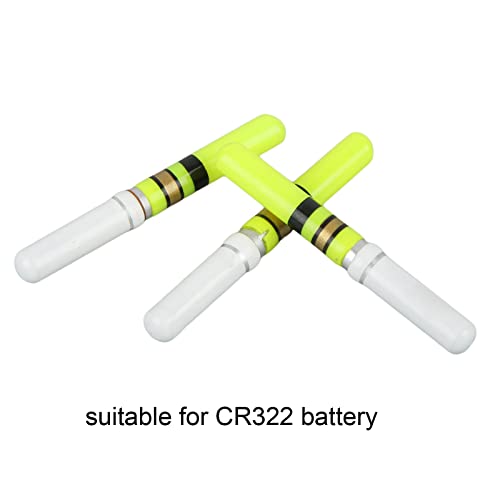 Leapiture 3Pcs Fishing Glow Sticks LED Night Fishing Float Luminous Glowing Float for Night Fishing Bobbers with Glowing Stick Tubes for Angler(Green) - Image 3