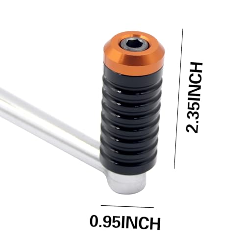 Image of Shifter Pegs For Harley Touring、Softail、Sportster Black & Orange