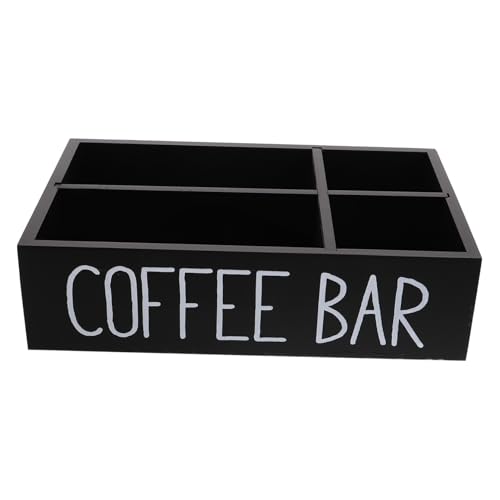MAGICLULU Contenedor Para Almacenar Café Organizador De Bolsitas De Té Soporte De Madera Para Guardar Té Para Mostrador Reutilizable