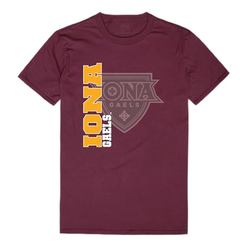 W Republic Iona University Gaels Ghost College Tee, Maroon, Medium