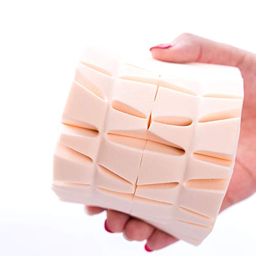 MZ BEAUTY 24 Pcs 1 set Makeup Blender Beauty Sponge Non-Latex Oil Resistant for All Skin Types Foundation Blending Sponge Multi Color Makeup Sponges (color)