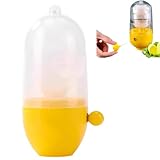 Vyloky Hand-Operated Egg Scrambler Shaker | Golden Egg Maker & Mixer for Kitchen | Soft-Grip, No-Shell-Break Design, Dishwasher Safe | Fun Gadget Gift (1 or 2-Pack) (1 Stück)