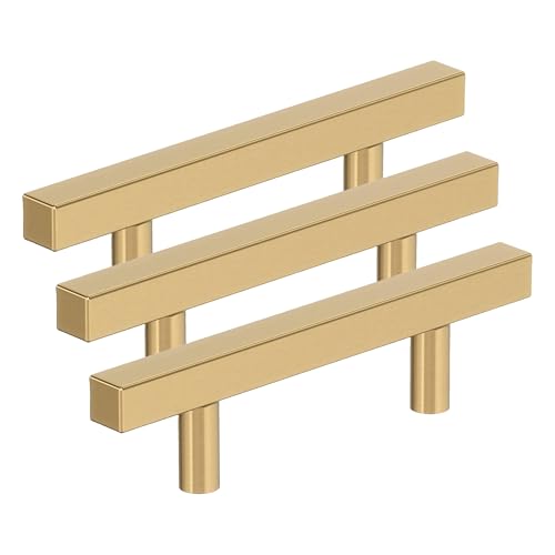Image of Amerock 10BX37175CZ | Champagne Bronze Cabinet Pull | 3 inch (76mm) Center-to-Center | 30 Pack | Bar Pulls Square | Furniture Hardware
