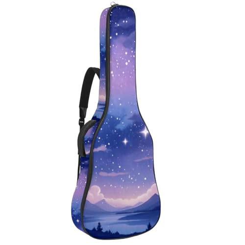 Sac pour guitare acoustique ciel étoilé fini les rayures et le manque de rangement