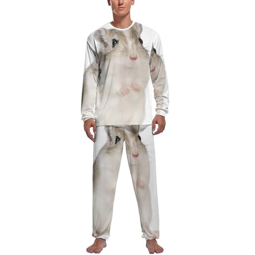 Pyjama homme hamster ensemble de nuit haut et pantalon finitions premium