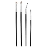 Rytrre Fine Angled Eyeliner Brush, Ultra thin Precision Eye Liner Makeup Brushes Set, Fine Point Eye
