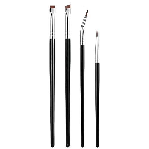 Rytrre Fine Angled Eyeliner Brush, Ultra Thin Precision Eye Liner Makeup Brushes Set, Fine Point Eyeliner Brush Eye Makeup Tool #TOP30