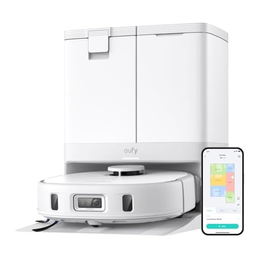 eufy X10 Pro Omni Robotstofzuiger met all-in-one station, 8.000 Pa, zelfleegmaken en vullen, 2 auto-lift-mops, voorkomt obstakels (wit)