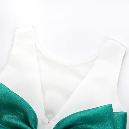 Image of JerrisApparel Flower Girls Dress Wedding Satin Dresses Princess Birthday Party Prom Ball Gown