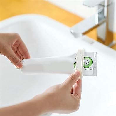 3Pcs White Toothpaste Dispenser Tube Squeezer Holder Toothpaste Clips Tubular Squeezer for Bathroom Durability and Fashion, Aids and Accessories Daily Living Tube Squeezing Aids,Bathroom Safety - Image 3
