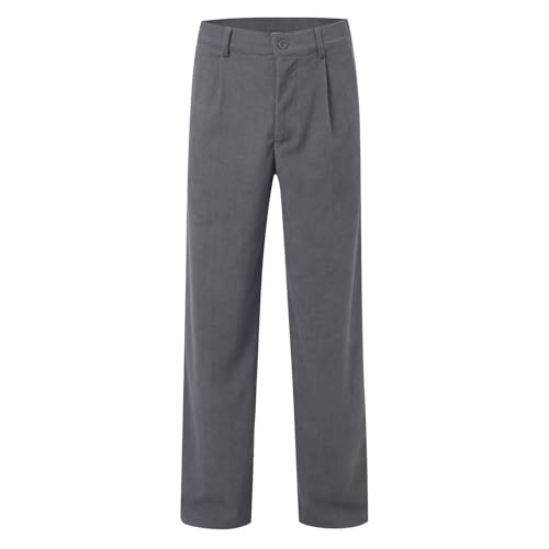 Pantalon habillé décontracté style classique moderne à jambes droites