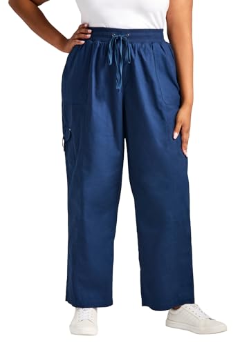 Women's Plus Size Cotton Cargo Pant