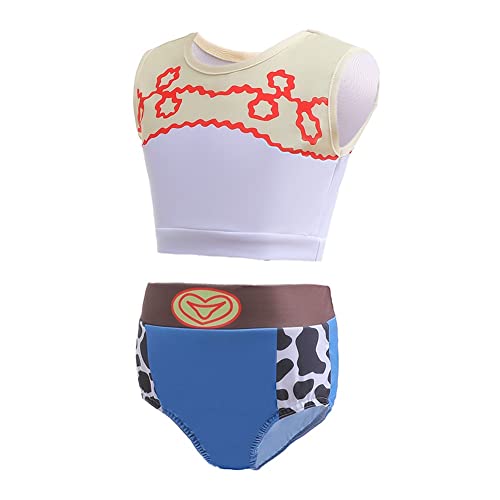 Image of MYRISAM Girls Princess Two-Piece Tankini Swimsuits Party Bathing Suits Ruffles Beach Surf Swimming Swimwear Bikini Set