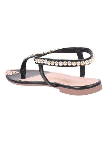 Image of SilverArrow womens Luxbox Flat Sandal, Fashion Sandals with Strap, Suitable for Fusion Outfit