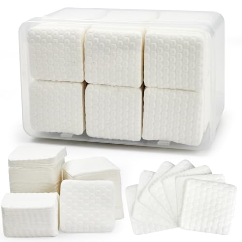 Bcowos Lint Free Nail Wipes, Super Absorbent, White, 2000pcs
