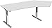 Produktbild Geramöbel Elektro-Hubtisch 135° rechts höhenverstellbar, 2166x1130x680-1160, Lichtgrau/Silber
