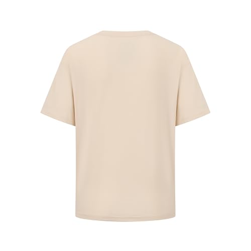 Image of Roxy Girls' Short Sleeve Oversized Fit Logo Tee, Crew Neck Graphic T-Shirt, Soft & Comfortable