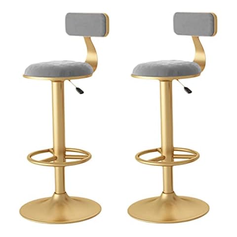 Kitchen Counter Height Barstools Bar Stools Modern Swive Adjustable Barstools Sets of 2 Counter Height Velvet Home Bar Restaurant Dining Room Furniture Contemporary Chairs Cover