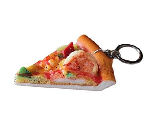 GeekGoodies Food Mini Pizza Keyring Keychain Key Ring GeekGoodies Food Mini Pizza Keyring Keychain Key Ring