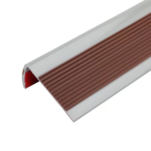 Perfil de Esquina de PVC 6x3 cm - Borde Antideslizante Autoadhesivo para Escaleras en Forma de L - Tiras de Seguridad para Peldaños de Madera y Cerámica - Protección para Bordes de Escaleras