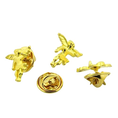 Image of Needzo Guardian Angel Lapel Pin, Loss of Loved One Accessory, 0.625 inch (Pack of 3)