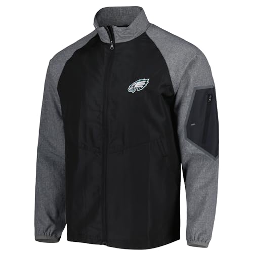 Image of Dunbrooke Men's NFL Hurricane Raglan Full-Zip Windbreaker Jacket