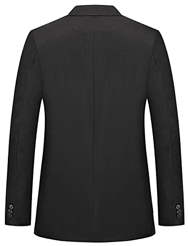 CHARTOU Men's Regular Fit 2 Button Tailored Business Blazer Lightweight Jacket Suit Coat2