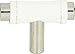 Atlas Homewares Bar Knob Finish: White/Stainless Steel