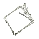 Plantilla de corte de acero al carbono resistente para marcos de fotos, tarjetas, álbumes de recortes, decoración de páginas, herramienta de fabricación de tarjetas