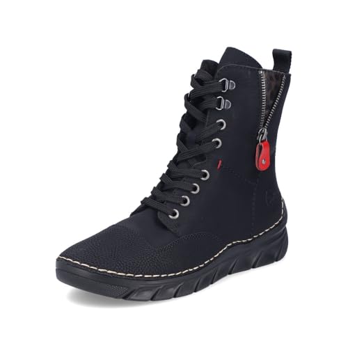 Rieker 55014 Bottes à lacets Femme pour en finir avec les pieds froids et douloureux