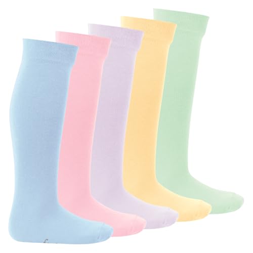Footstar EVERYDAY! 5 Paar Kinder Kniestrümpfe - Pastell 23-26