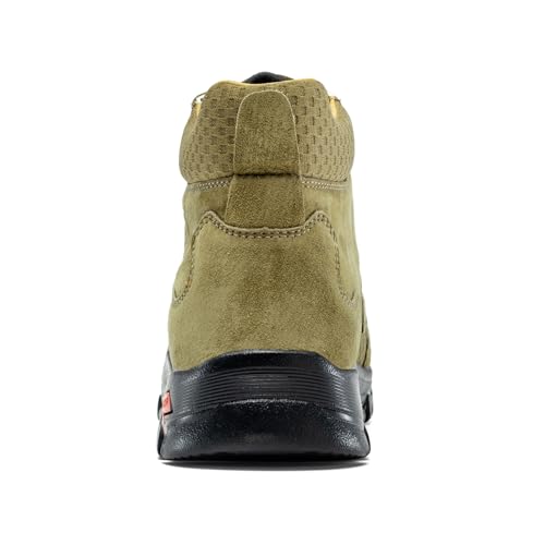 Image of FLYLAND Men's Chukka Boots Casual Leather Shoes Ankle Shoes Non Slip Breathable Comfortable Mid Top for Outdoor Driving Walking