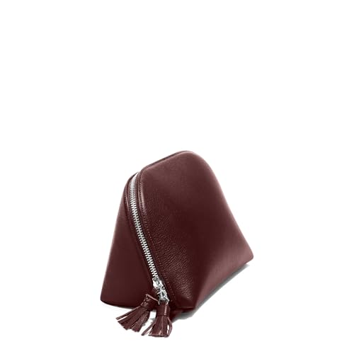 Leatherology Bordeaux Large Clamshell Makeup Bag2