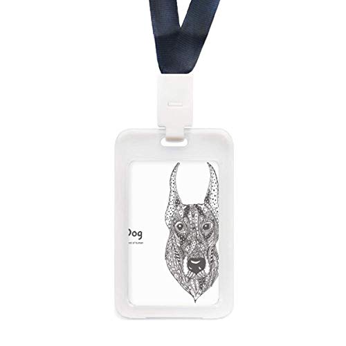 Étui de protection transparent pour carte de crédit Paint Dog protège-carte rigide