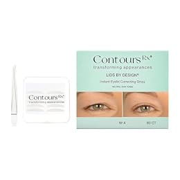 Contours Rx Lids by Design – N°4 Invisible Instant Eyelid Lift Strips for Slight Hooded, Droopy & Heavy Lids – Medical-Grade, Non-Surgical Eye Lift Tape – 80 Count