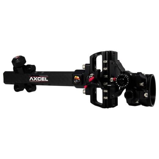 Axcel Archery Sights AccuTouch Carbon Pro Sight with X-41 Scope .019, Right Hand/Left Hand