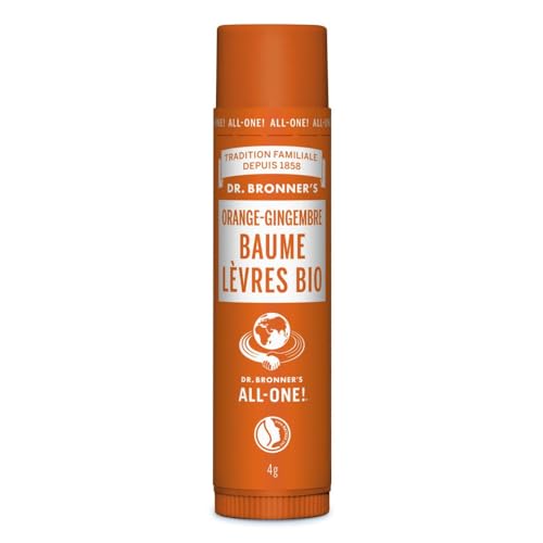 Stick à Lèvres Bio Orange Gingembre Dr Bronner's 4 gr